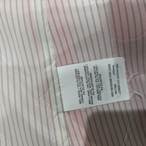 J.Crew Regent Wool Blazer Vibrant Red Orange Size 0 - Picture 9 of 10